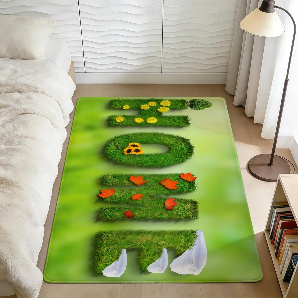 modern word art fashion family LOVE Home Bedside Rug Kitchen Bath Floor Mat Hallway Balcony Carpet Entrance Doormat hogar Decor