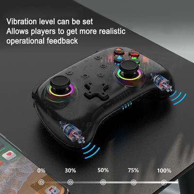 Wireless Bluetooth-compatible Gamepad Support Vibration/Wake-up Function Game Controller Fit for Switch/Switch OLED/Switch Lite