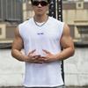 American Style Men's Summer Wide Shoulder Cotton Fitness Vest Casual Sports Running Sleeveless Top