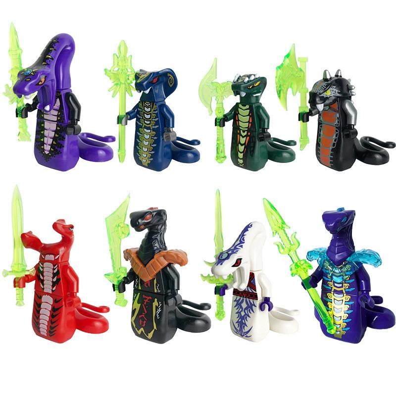Snake Ninjago Building Blocks With Weapon Educational Model Kids Birthday Gifts