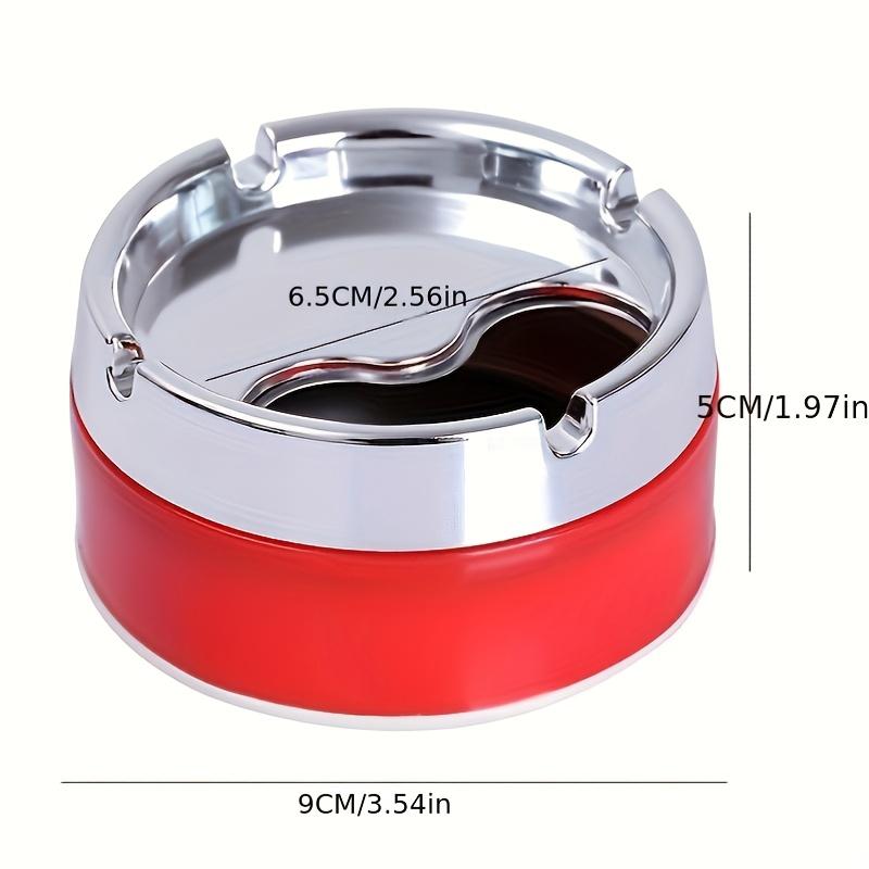 Stainless Steel Ashtray with Lid, Suitable for Creative, Personalized, Windproof, Thickened and Fashionable Homes and Hotels