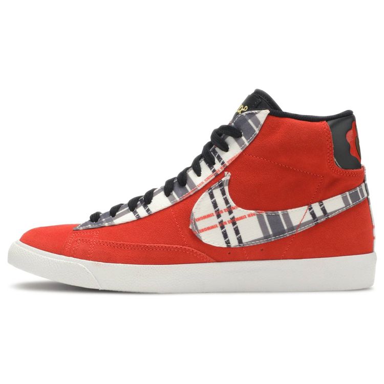 

Кроссовки унисекс в клетку Nike Ben Simmons x Blazer Mid Premium Red Habanero-Red White CJ9782-600
