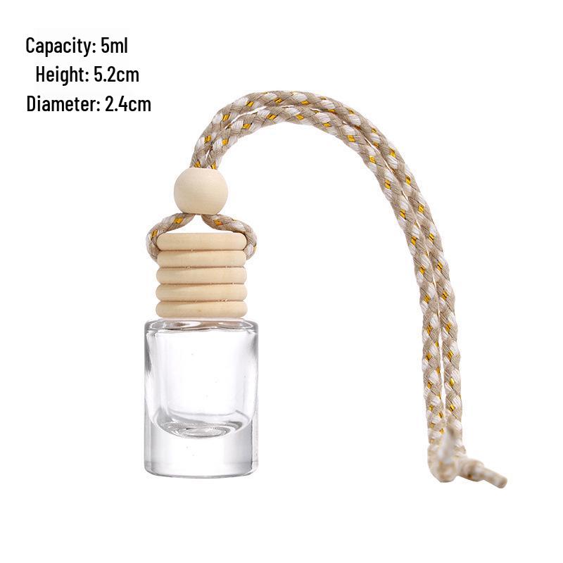 Glass Hanging Car Air Freshener & Essential Oil Diffuser Bottle