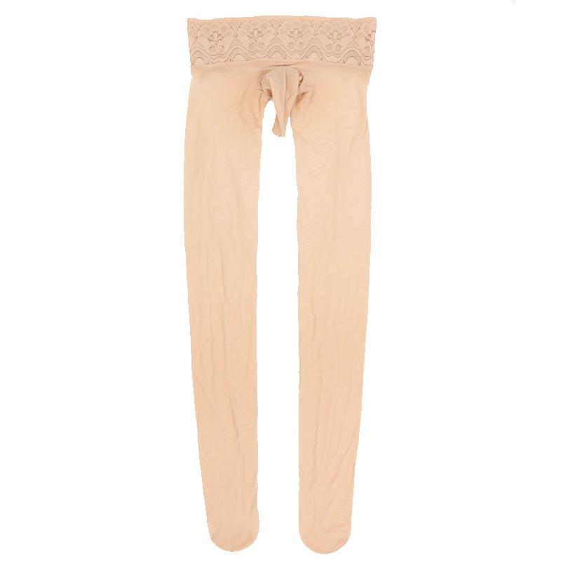 Nahtlose Strümpfe Herrengürtel Penishülle Ultradünne sexy Samtstrumpfhose 8D Spitze Hohe Taille Anti-Haken Unsichtbare Strumpfhose