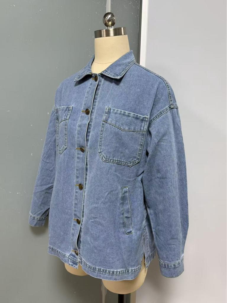 European & American Women's Spring Denim Jacket - Loose Fit