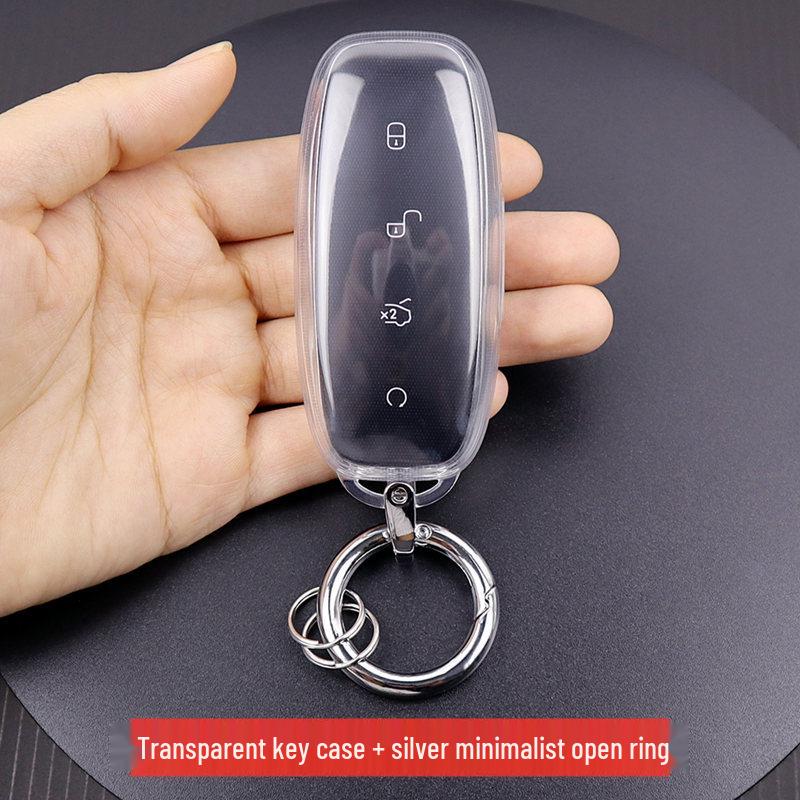 Denza D9/N7/N8 Transparent Car Key Cover with Full Coverage