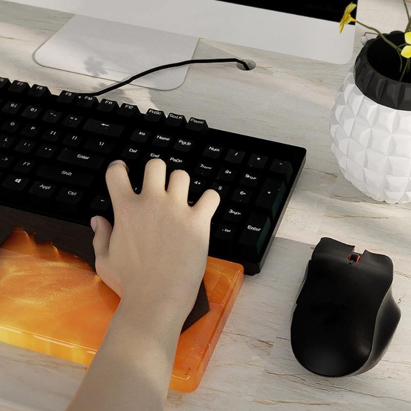 Silicone Keyboard Wrist Rest Pad Mold Wrist Support Resin Mold Rectangle Epoxy Casting Mold for DIY Crafts Home Decors
