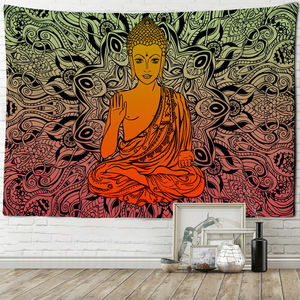 Indian Buddha Meditation Chakra Tapestry Wall Decoration Mandala Tapestry Witchcraft Bohemian Hippie Home Decoration Yoga Mat Bl