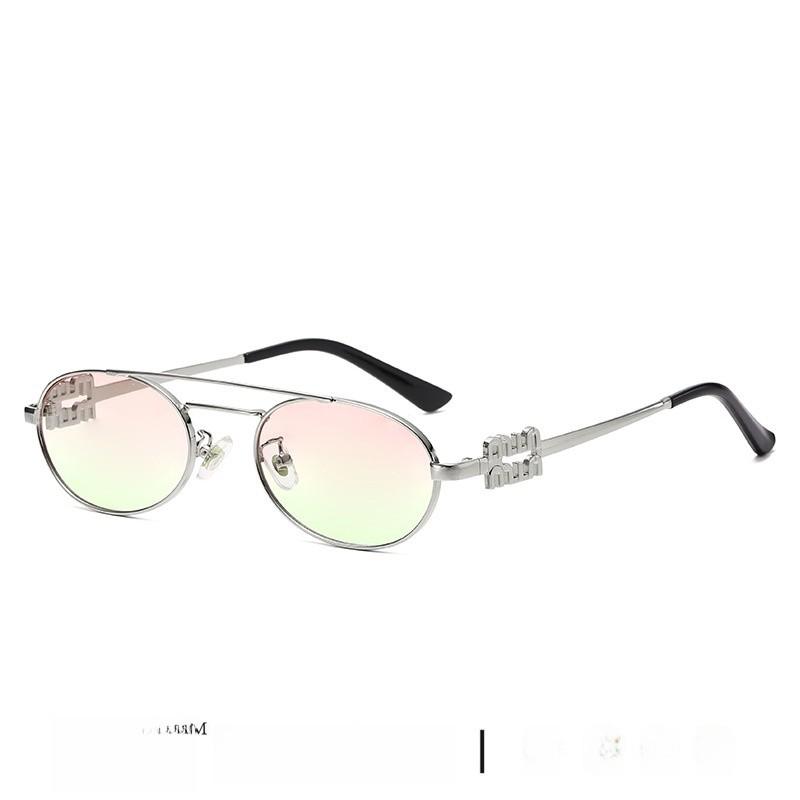 Euro Retro Oval Sunglasses With Uv400 Protection For Fashionable Sunwear And Outdoor Activities