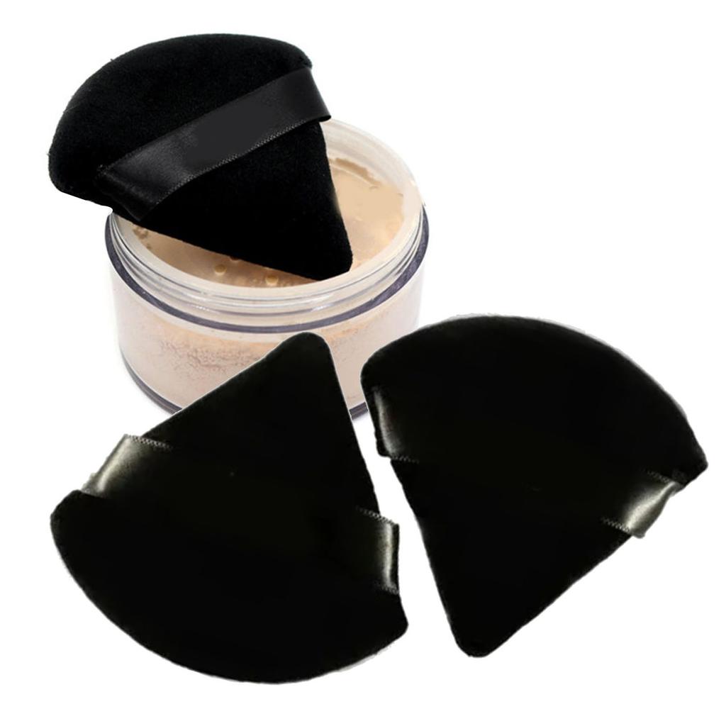 2 SZT. Trójkątny Puder Puff Przenośny Wielokrotnego Użytku Lateksowa Pianka Kosmetyczna Gąbka do Podkładu do Makijażu