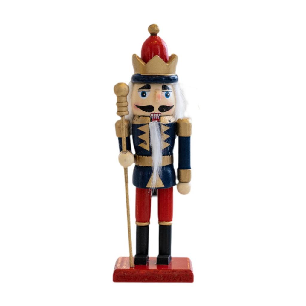 Wooden Christmas Nutcracker Traditional Classic Decoration Christmas Ornament for Kids Gifts Home Centerpiece Parties Table