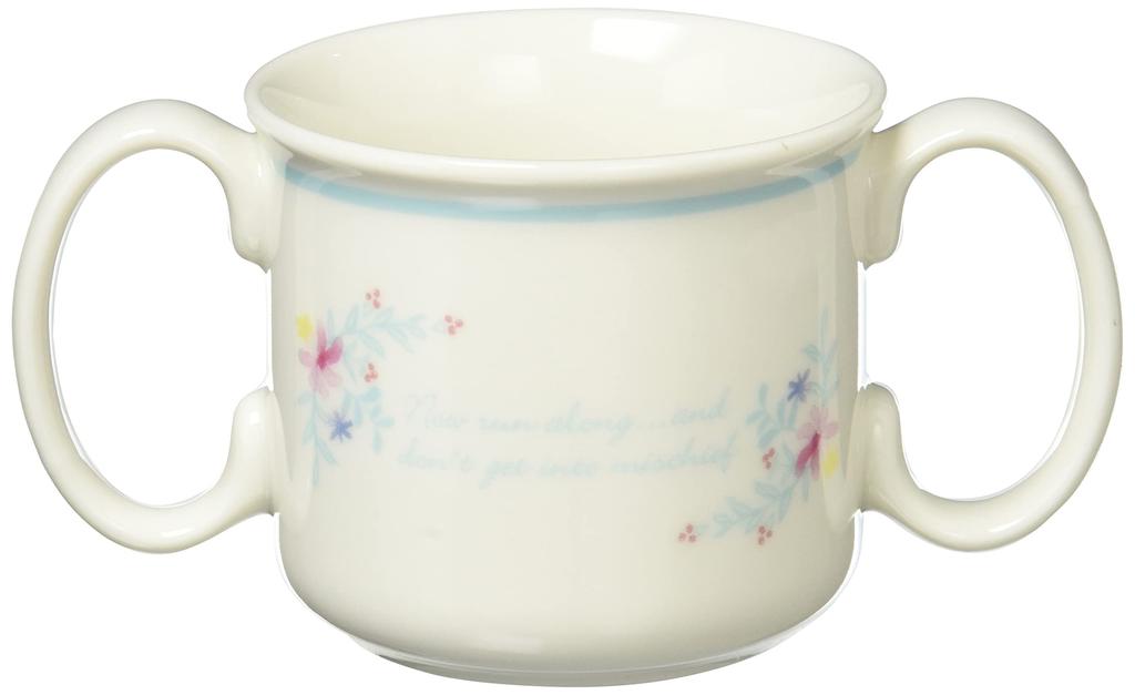 Yamaka Shoten Peter Rabbit Mug for Children "Wreath" Two-Handed PR490-343