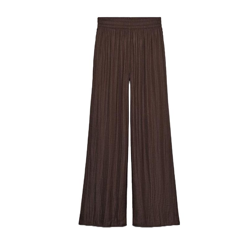 Spring and Summer Women's Clothing Elastic Waist High Waist Wide Leg Casual Pants 8741020 8372349 9929149