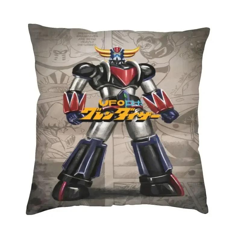 Goldorak Grendizer poszewka na poduszkę na sofę Anime UFO Robot Goldrake luksusowa poszewka na poduszkę kwadratowa druk 3D niestandardowa poszewka na poduszkę
