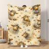1pc Flannel Blanket Sheep Cartoon with This Shawl/blanket/nap Blanket/sofa Blanket Is Soft Comfortable and Warm Suitable for All S