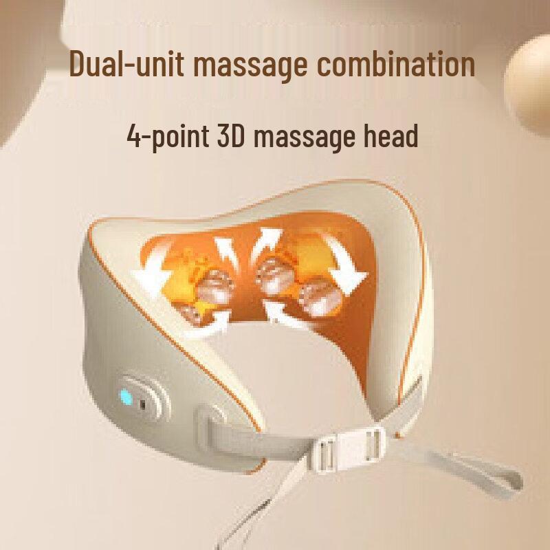 HEZHENG Portable U-shaped Neck Massager Pillow CN plug (adapter included)