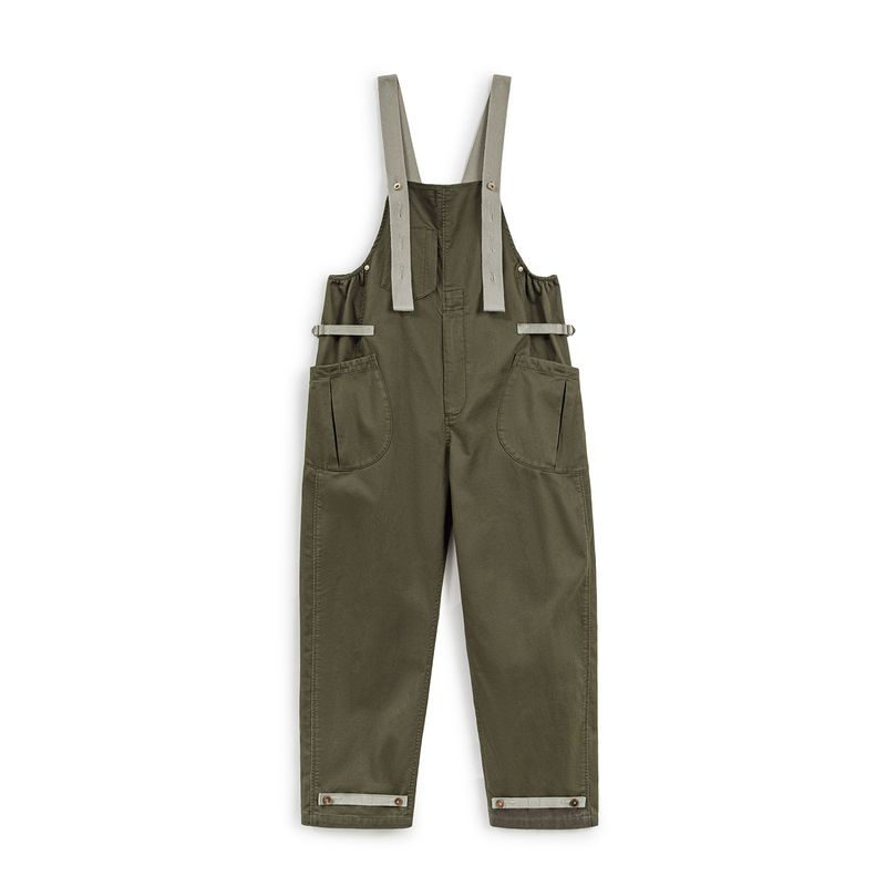 Madden Retro Casual Jumpsuit Suspender Pants Parka