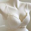 Women Lace Wireless Bra Thin Straps Push Up Comfort Everyday Lingerie