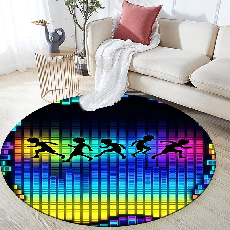 Killua Zoldyck pattern round rug,Carpet Rug for Living Room Bedroom Playroom ,Non-slip Floor Mat,Holiday Gifts and Birthday Gifts.