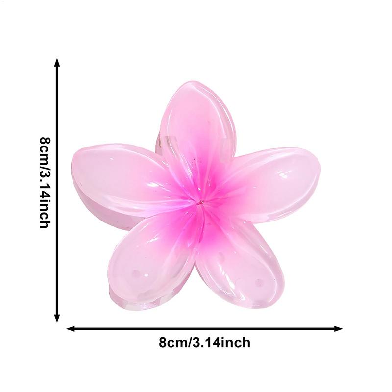 Hawaiian Flower Hair Claw Clips Large Claw for Thick/Thin Hairpins for Women Girls Barrettes Beach Summer Hair Accessories Gifts
