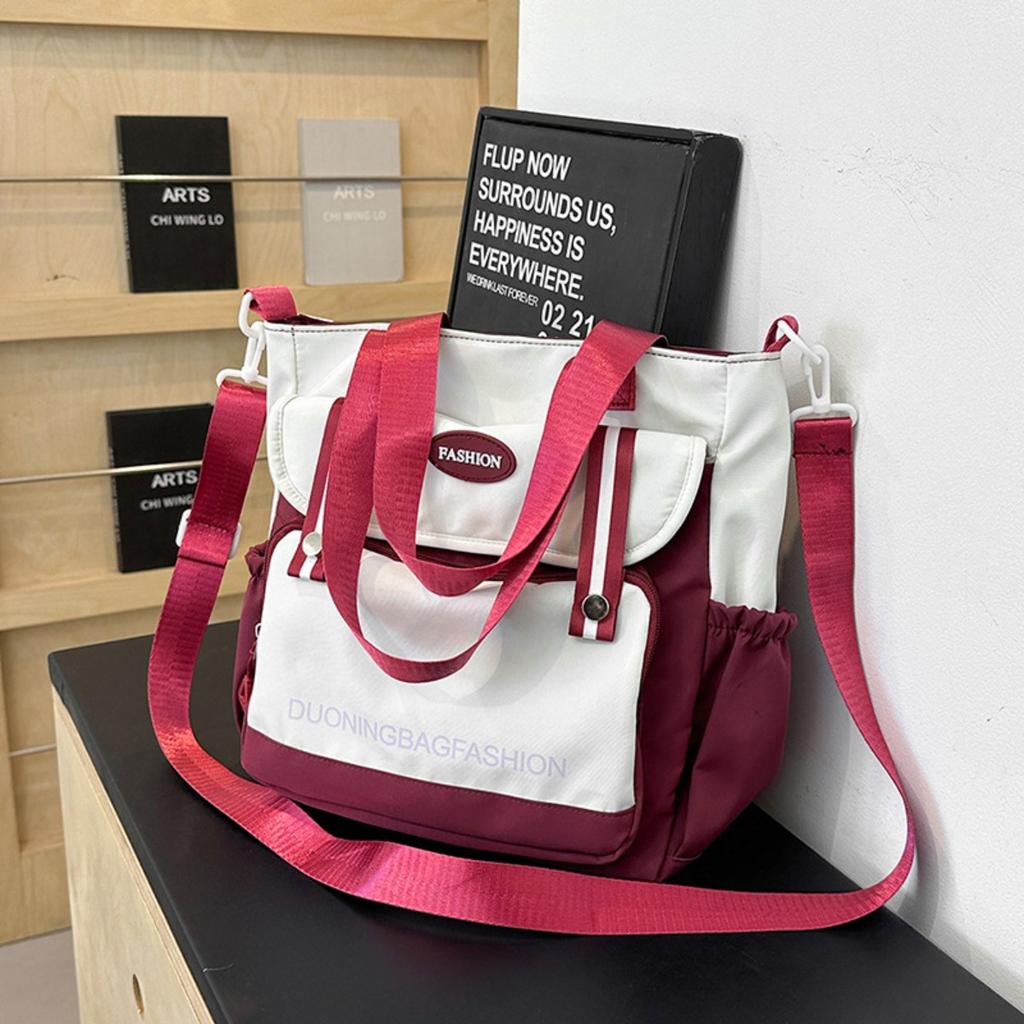 Canvas bag women's summer large-capacity bag tote bag tooling outdoor messenger bag