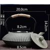 800ML Creative Umbrella Metal Kettle Cast Iron Teapot Household Japanese Iron Kettle for Boiling Water and Making Tea Drinkware