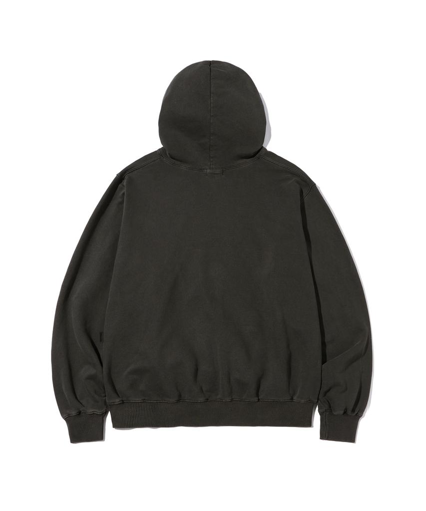 Chimney Home Print Pigment Hoodie Charcoal