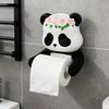 Tissue Holder Panda Design Flexibly Fixed Napkin Rack with Non-Slip Surface Easy Installation Tissue Storage Rack Bathroom Accessories