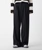Unknown Planet Single-Pleat Semi-Wide Slacks Black
