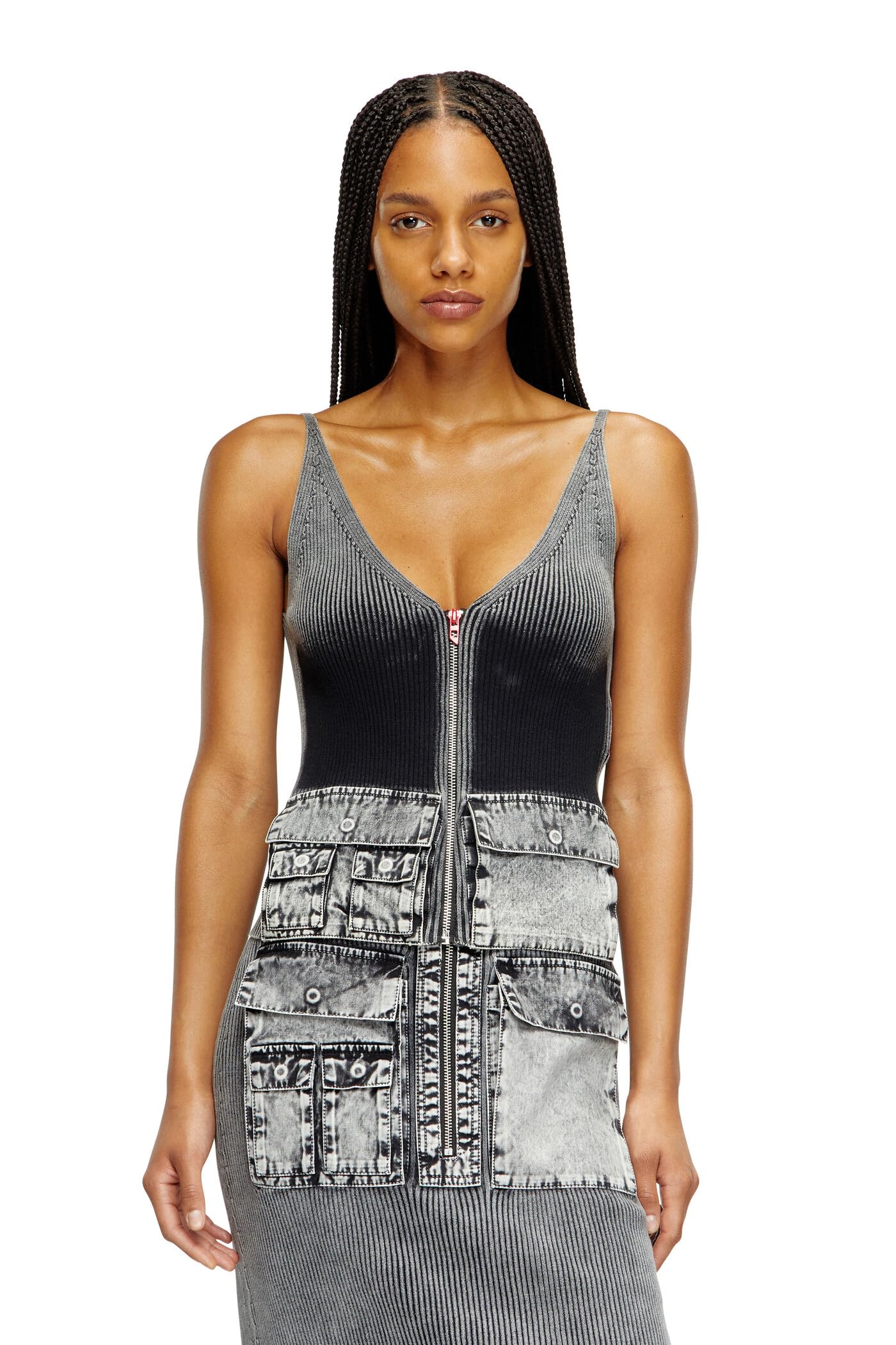 

Sleeveless Knit A168960QMAN M Black 900 [Diesel] Women s M-MELLY чорний