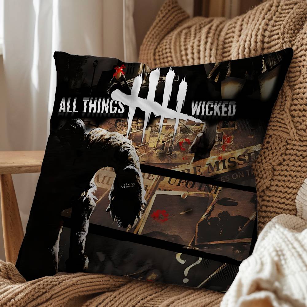 Trickster Dead by Daylight Trapper Pillow Case Sofa Living Room Bedroom Headboard Backrest Cushion Square Cushion Nap Time