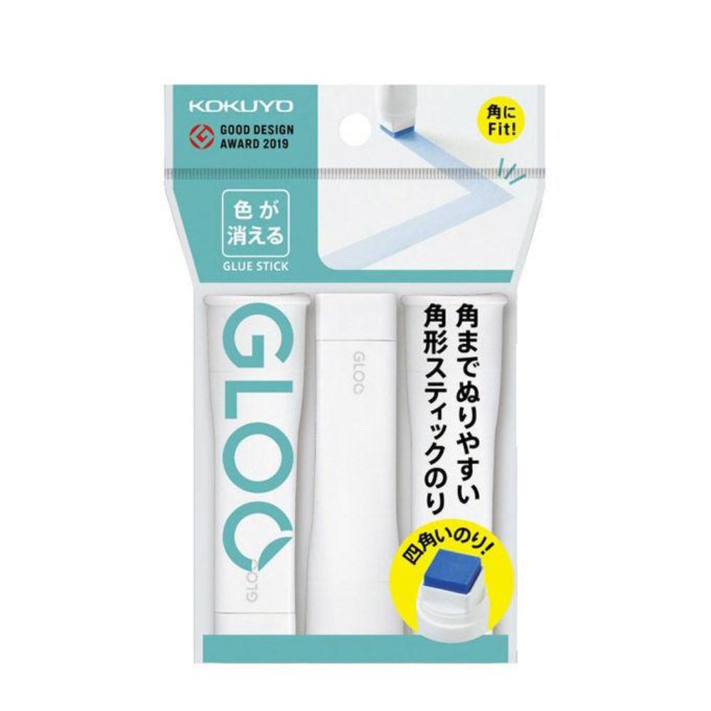 Japan KOKUYO Glue Stick GLOO, Color Erase Type, S1 Pack (3 sticks), Ta-G311N-3P
