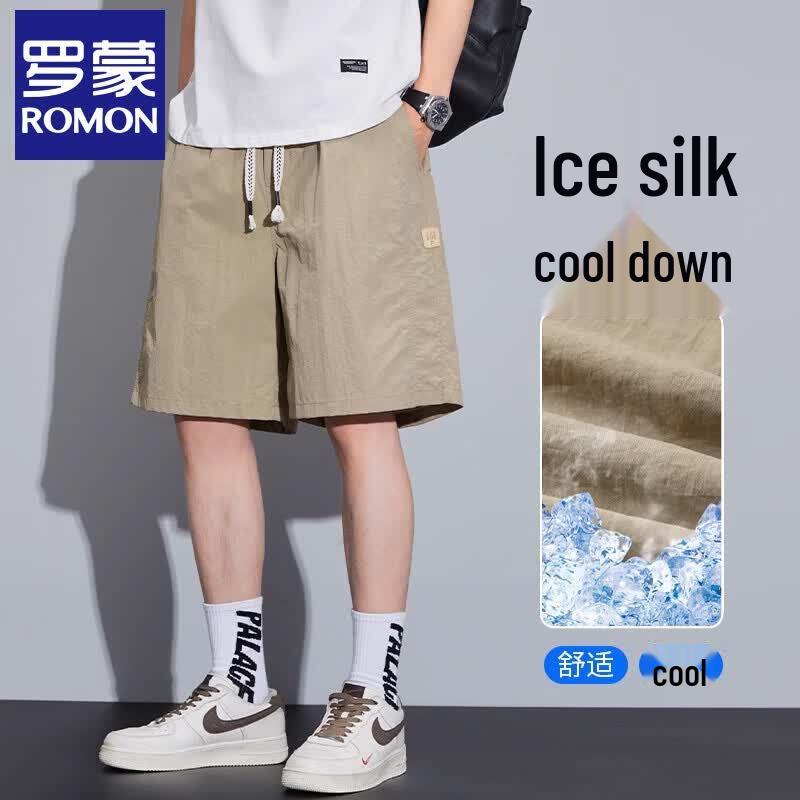Men s Lomon Ice Silk Quick-Drying Casual Shorts 4XL