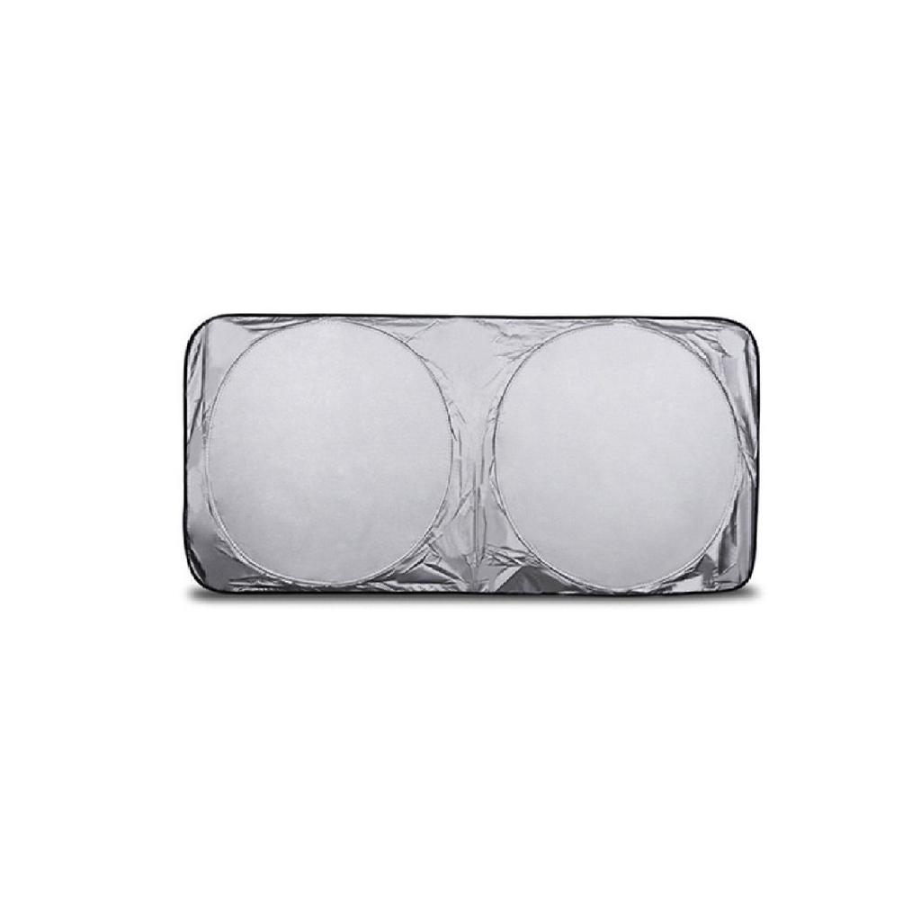 Automobilové auto sluneční clona čelní sklo s dvojitým kruhem postříbřené plátno