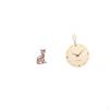 Minimalist Nordic Cat Sculpture Wall Clock Decorative Figurine Art Craft Ornament for Modern Home
