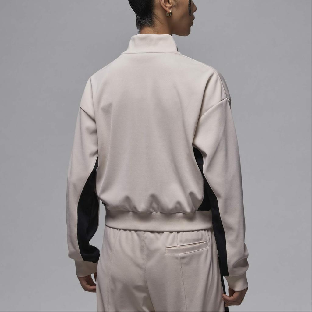 Jordan Loose Fashion Long Sleeve Jacket Women Jackets Light-Brown Black FV7105203