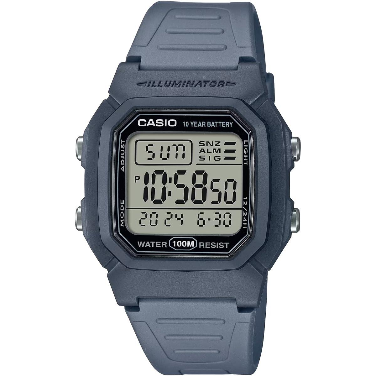 

[CASIO] Men s Standard Digital Watch W-800H-2AV Blue Gray, International Model [Parallel Import]