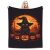 Halloween Pumpkin Autumn  ()(1) Blanket Quality Warm Soft  Bedding Throws Winter Kids Adult Living Room Fashion Bedspread