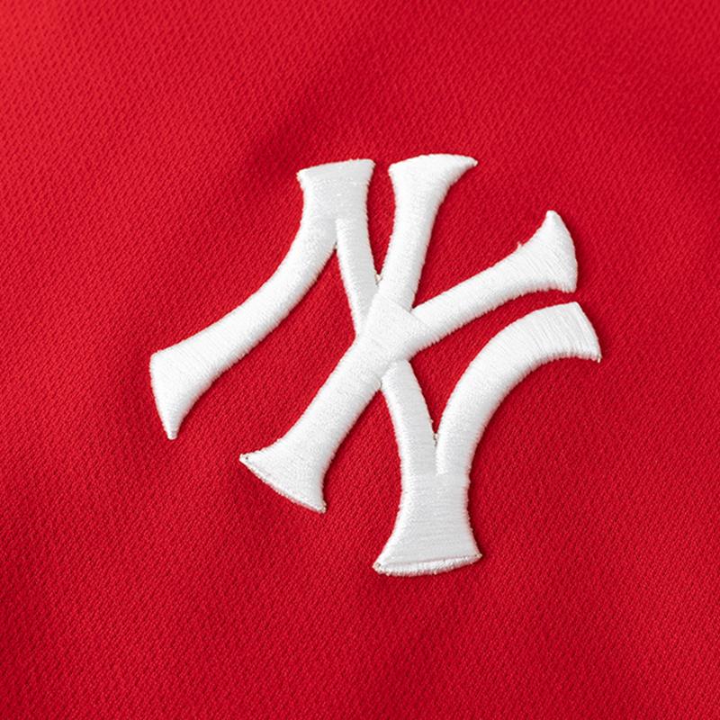 New Era X MLB New York Yankees Letter Print Crewneck Long Sleeve Pullover American Sweatshirt Unisex sweatshirt Red 13546502