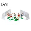 Mini Soccer Player Figures Football Goal Post Model Railway Scenery Decoration