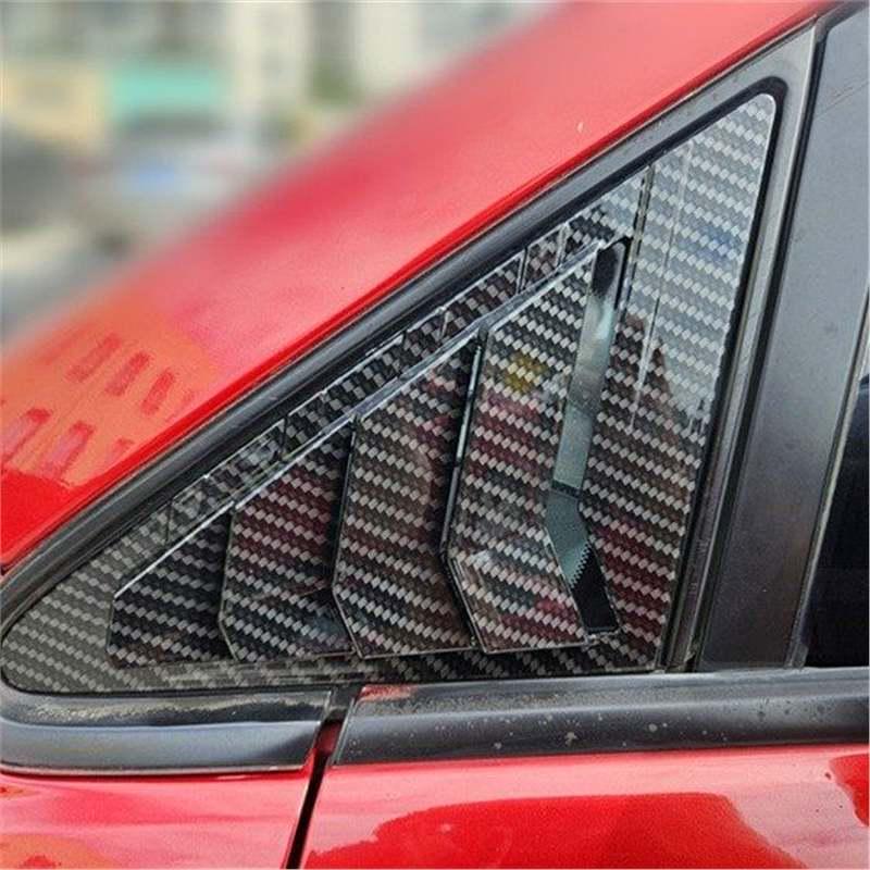 Nissan Tiida 05-10 Front Triangle Window Louvers - Mustang Style Exterior Modification