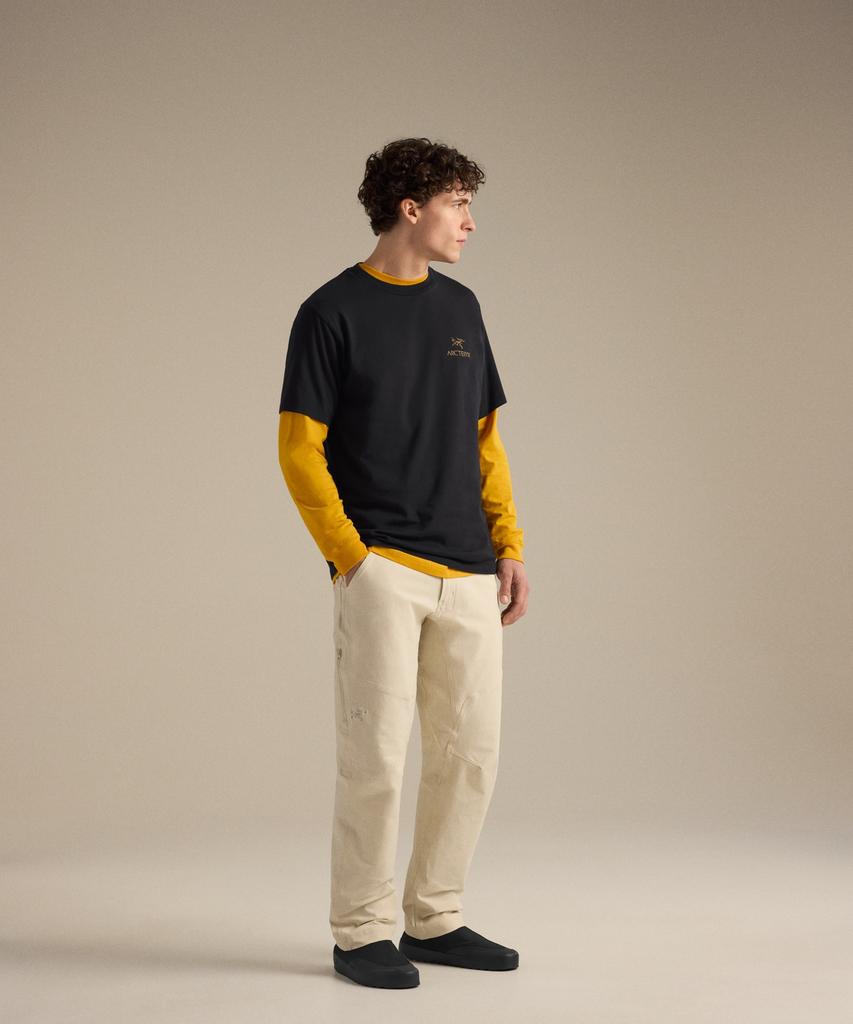 ARCTERYX Craig Sl Cotton Birdsward Ss Men'S - 24K Black / Atqfm09535