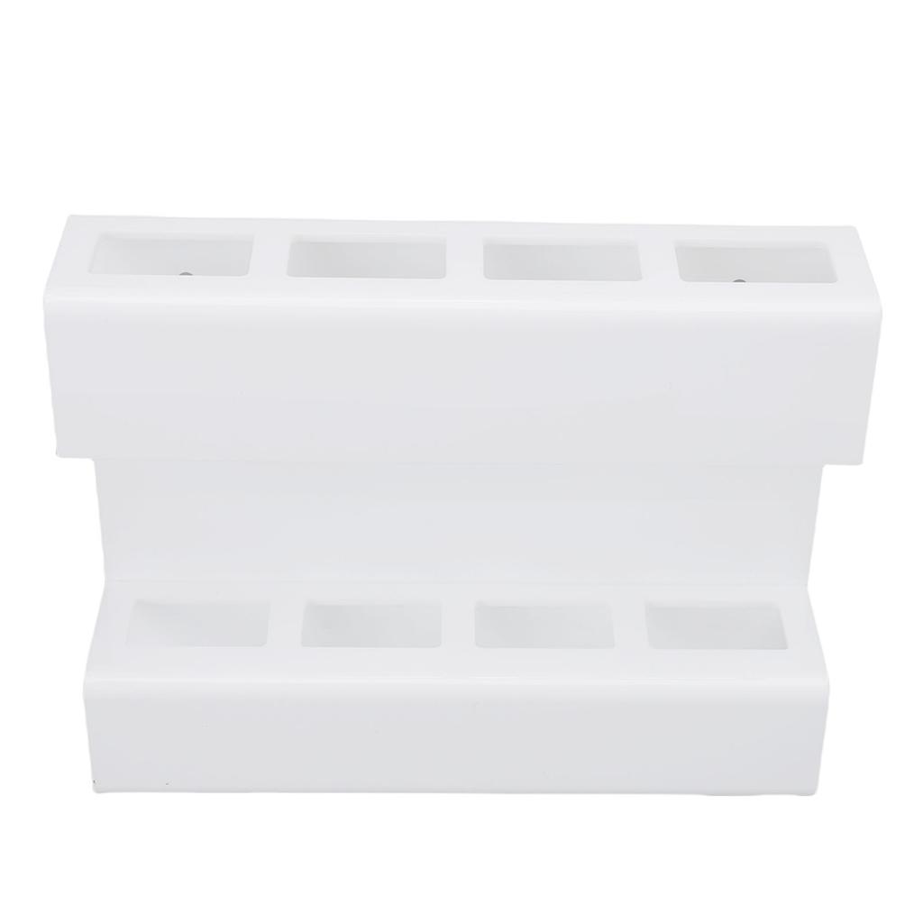 Wall Mount Straw Holder with Adhesive Bottom Drainage Acrylic Cabinet Door Reusable Straw Storage   for Kitchen Tabletop