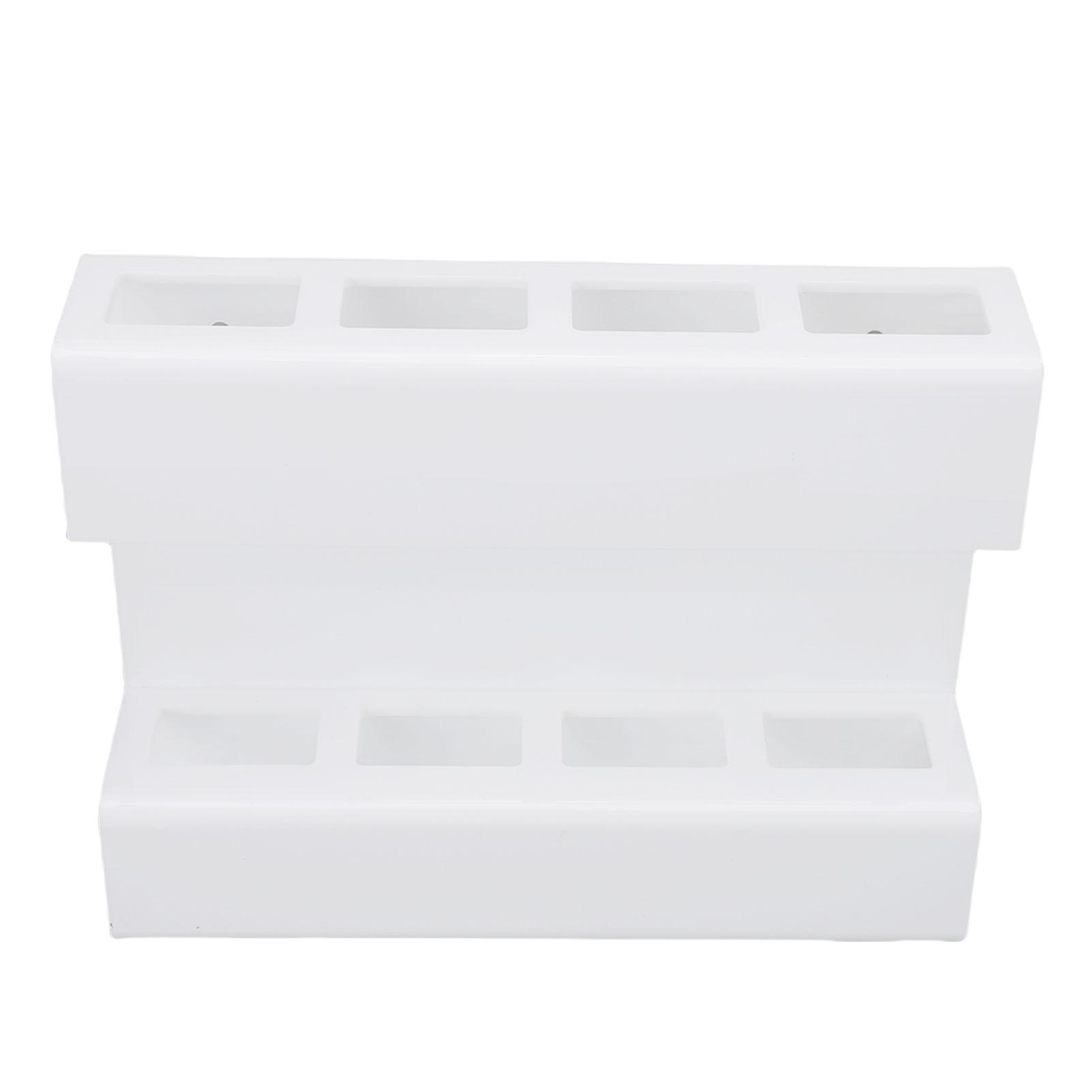 

Wall Mount Straw Holder with Adhesive Bottom Drainage Acrylic Cabinet Door Reusable Straw Storage for Kitchen Tabletop