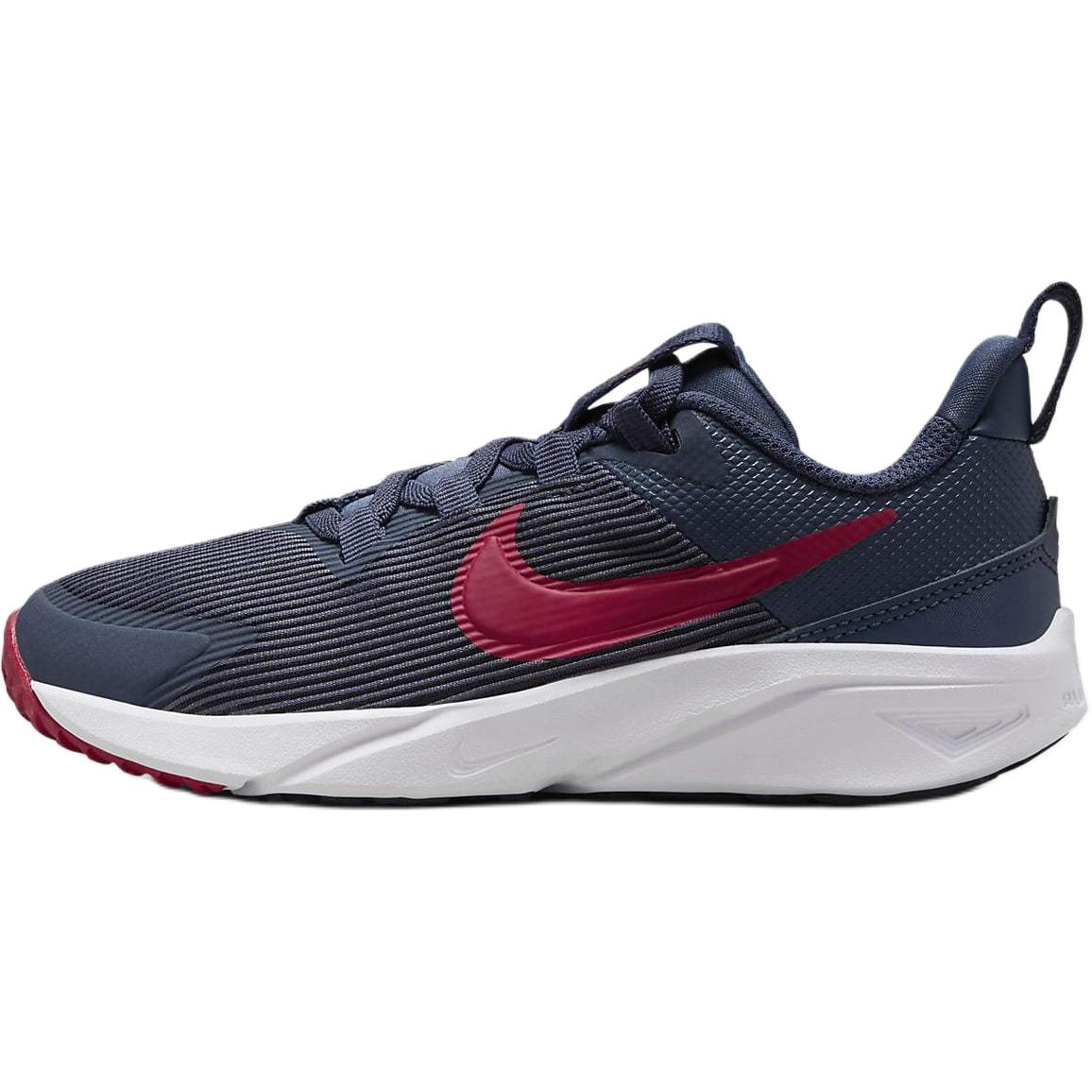 

Nike Star Runner 4 Comfortable Versatile Shock Absorption Rebound Low-Top Kids Running Shoes Kids sneaker Blue Red DX7614-406 29.5