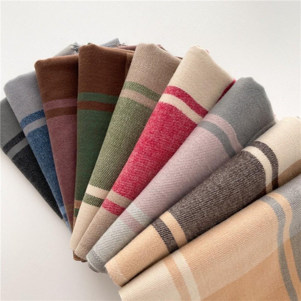 Keep Warm Plaid Scarf Windproof Shawl Wrap Casual Imitation Cashmere Shawl  Autumn Winter