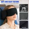 Blackout Head Strap with Eye Mask Soft Travel Pillow for Airplanes 3D Sleep Eye Mask  Long Flight