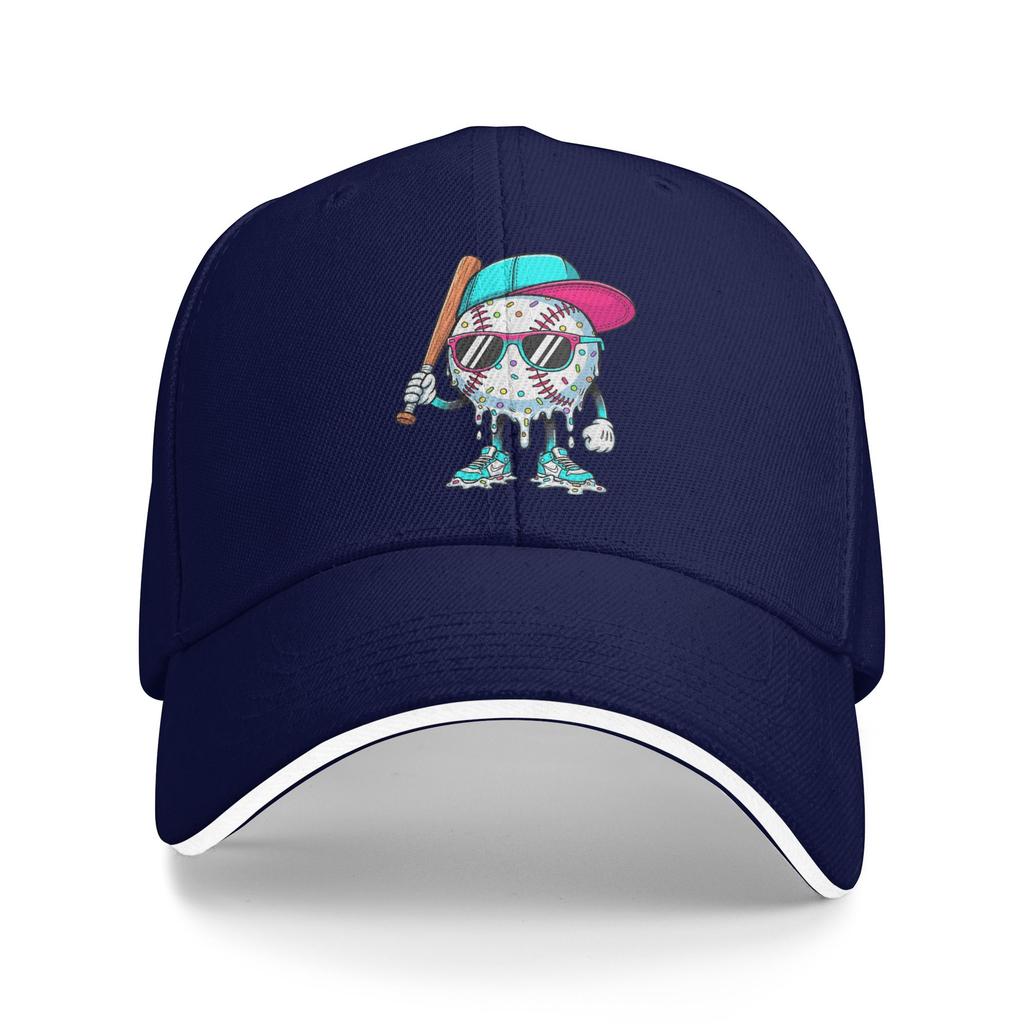 Baseball Lifestyle 101 Baseball Drip Icecream Casual Baseball Cap Fishing Hip Hop Hats Summer Sun Visor Men Trendy Baseball Caps