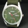 AUTOMATIC VINTAGE REFURBISHED SEIKO 6309A JAPAN MENS GREEN DIAL WATCH a443137-1