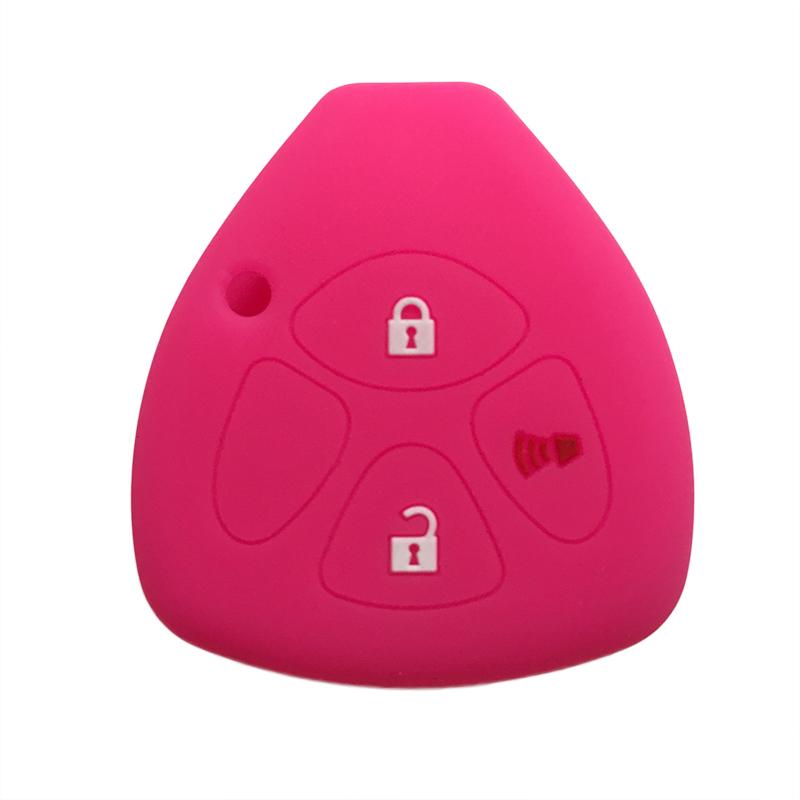 Schlüsselanhängerhülle für Toyota Yaris/Vitz Auris Mk I 2007 Corolla Verso Hilux 7 RAV4 Porte Camry Autoschlüsselhülle Schlüsselanhänger 2/3/4 Tasten